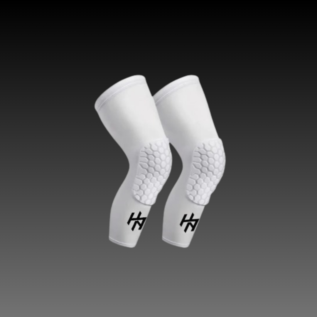 Hoop Armour White Compression Knee Sleeve