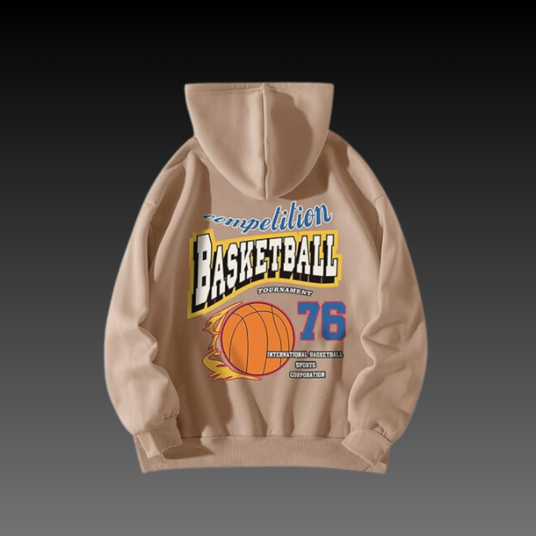 Hoop Tournament Pullover Hoodie Beige